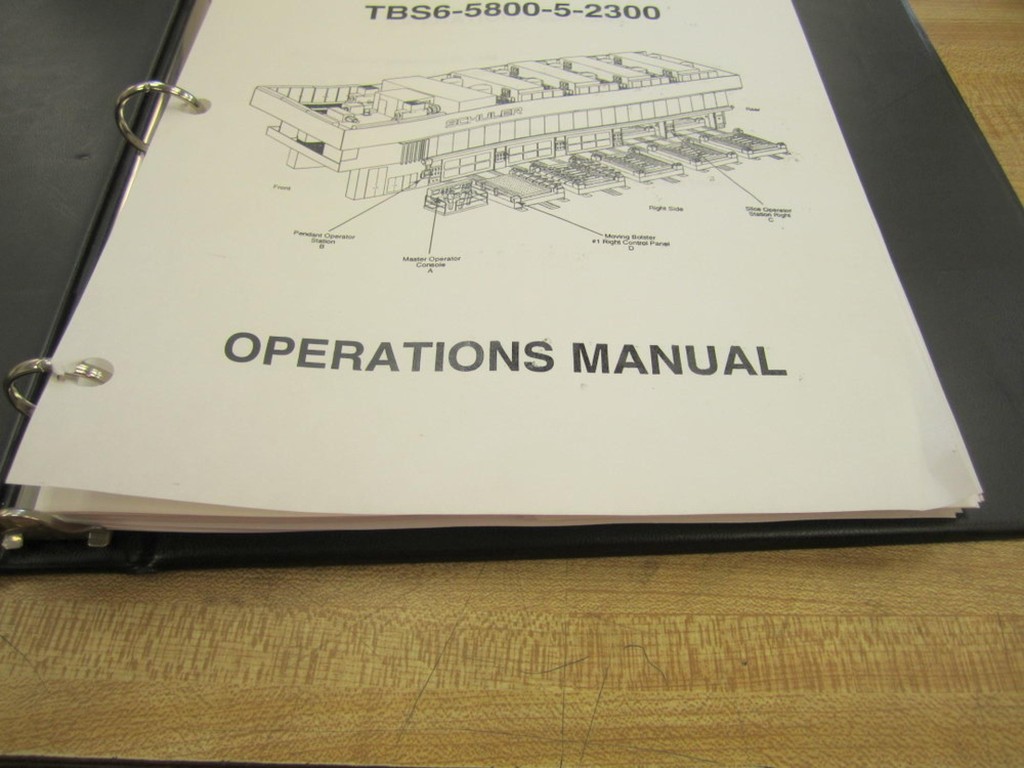Schuler TBS6-5800-5-2300 Manual TBS6580052300