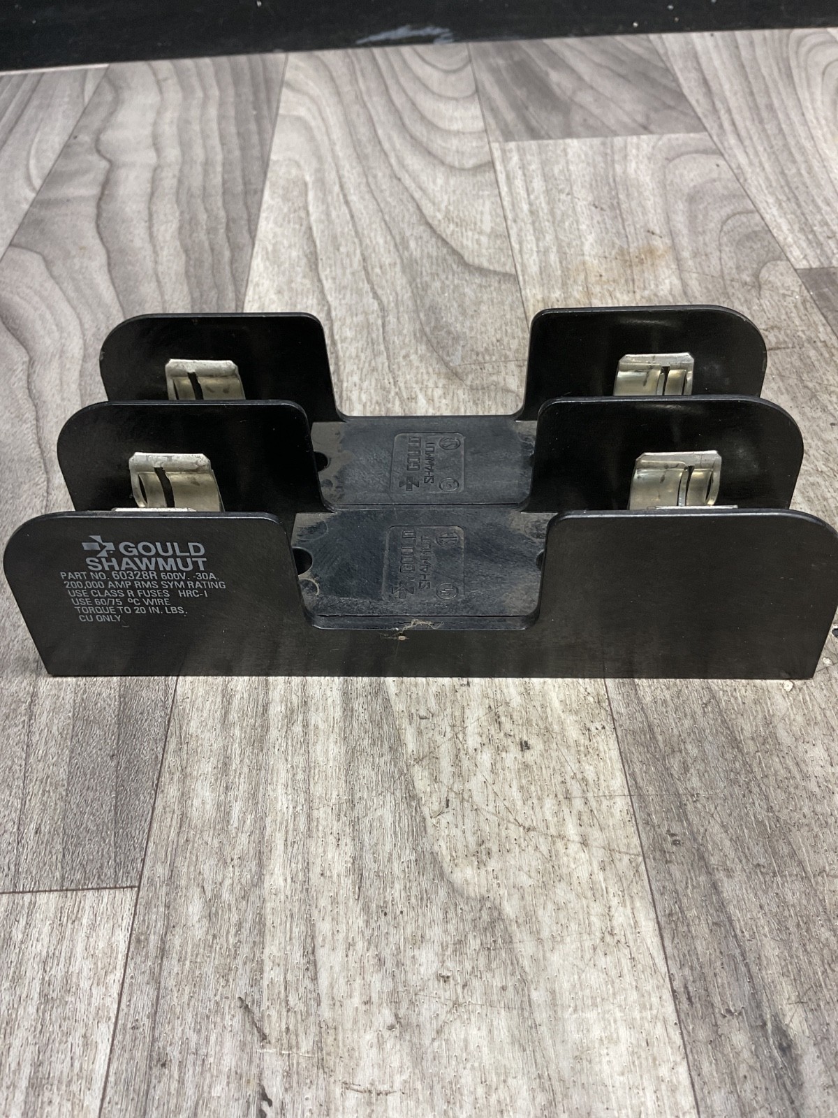 Gould Shawmut Ferraz 60328R Fuse Holder 600V 30A 2-Pole #4002X100SI