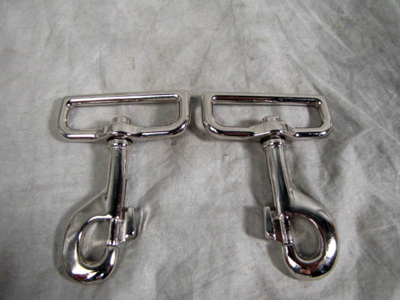 2pk 2″ Swiveling D-Ring Snap Bolt w/ Chrome Finish NEW