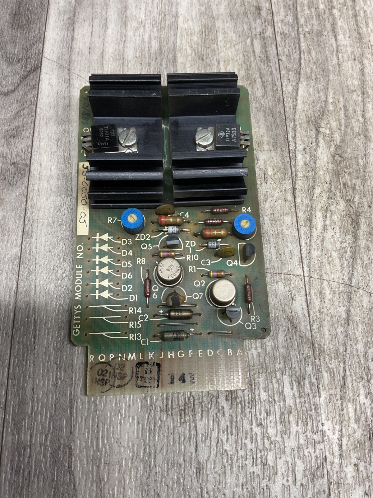 GETTYS CIRCUIT BOARD UNIT 55-0050-102, CNC, 55-0050-05 #4070C49