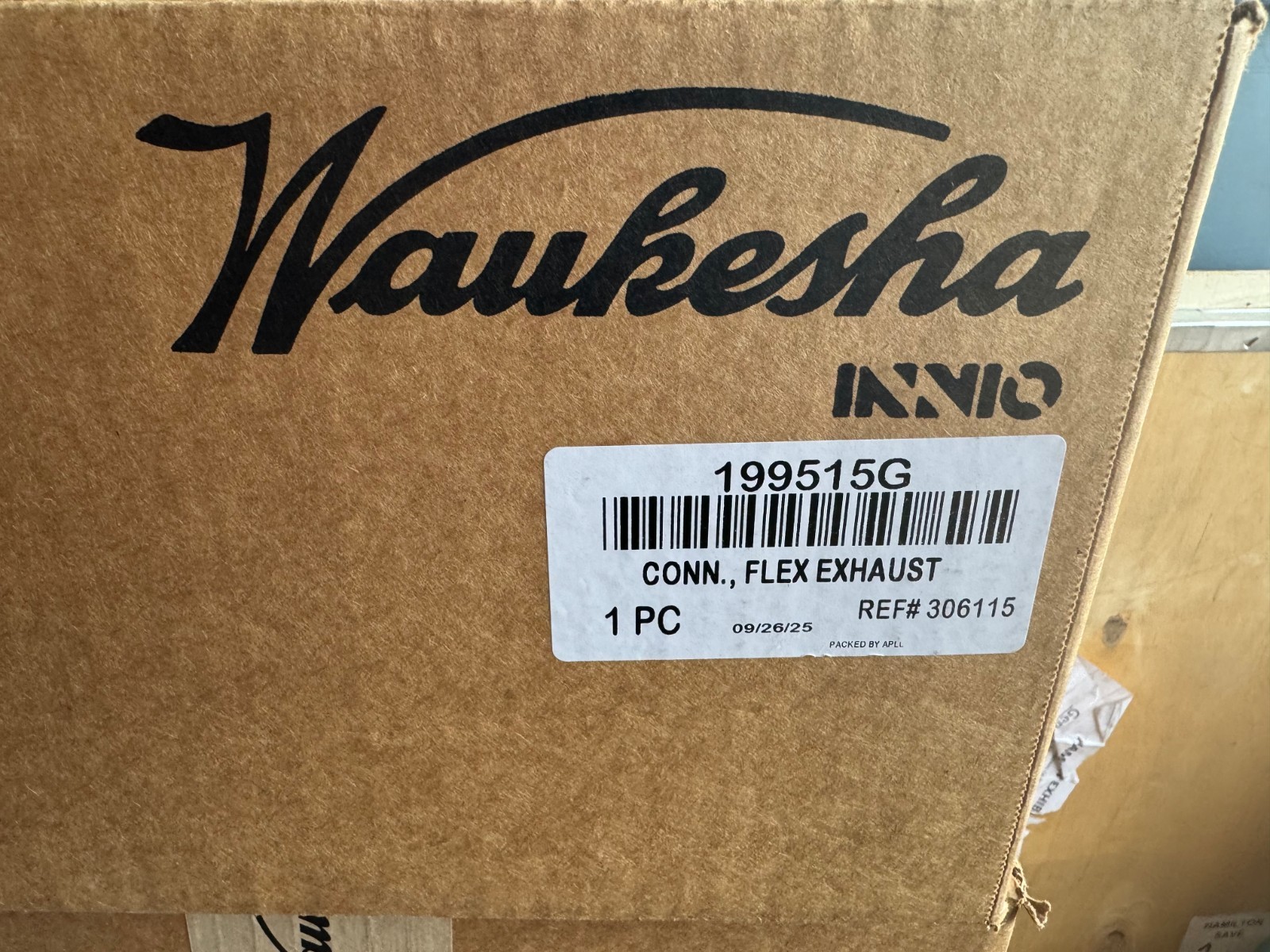 Genuine Waukesha 199515G FLEX EXHAUST for your equipment, NEW IN BOX