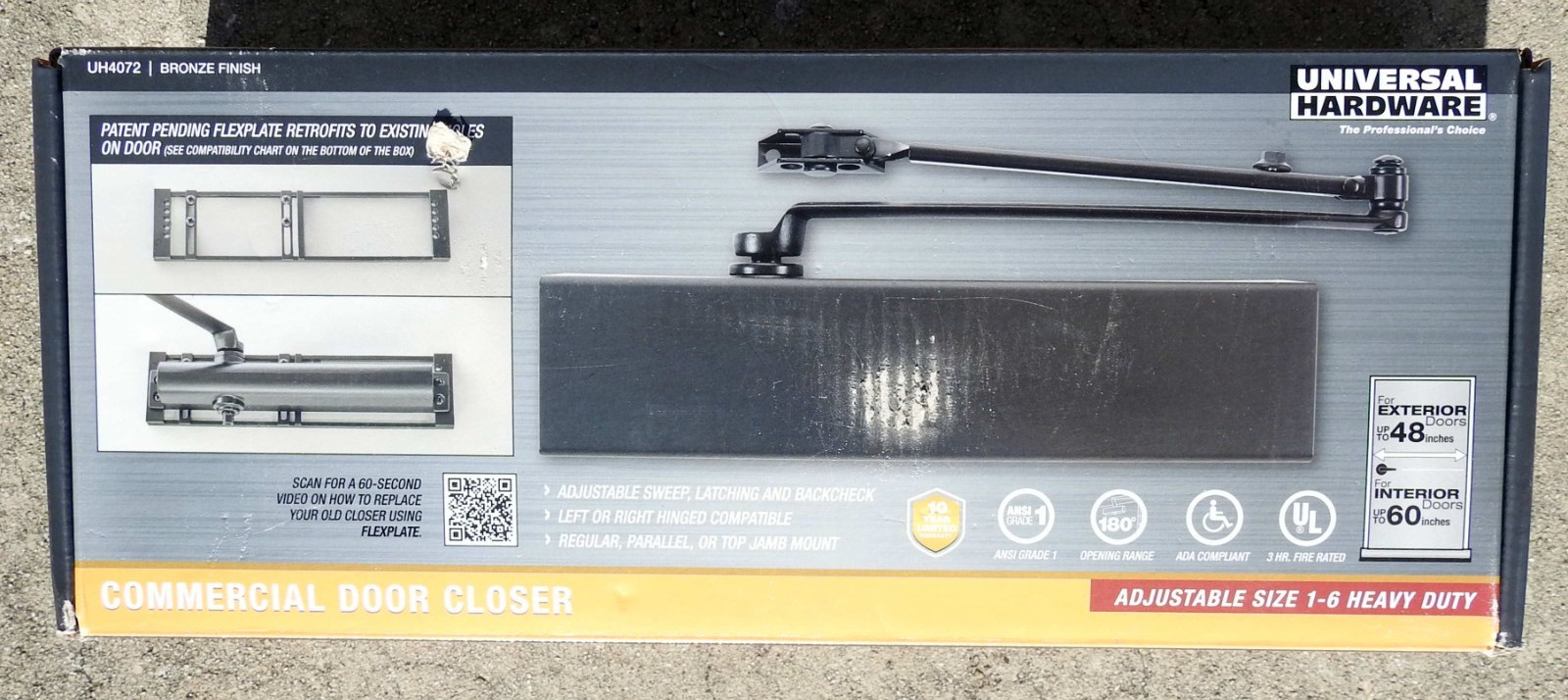 UNIVERSAL HARDWARE Commercial Door Closer