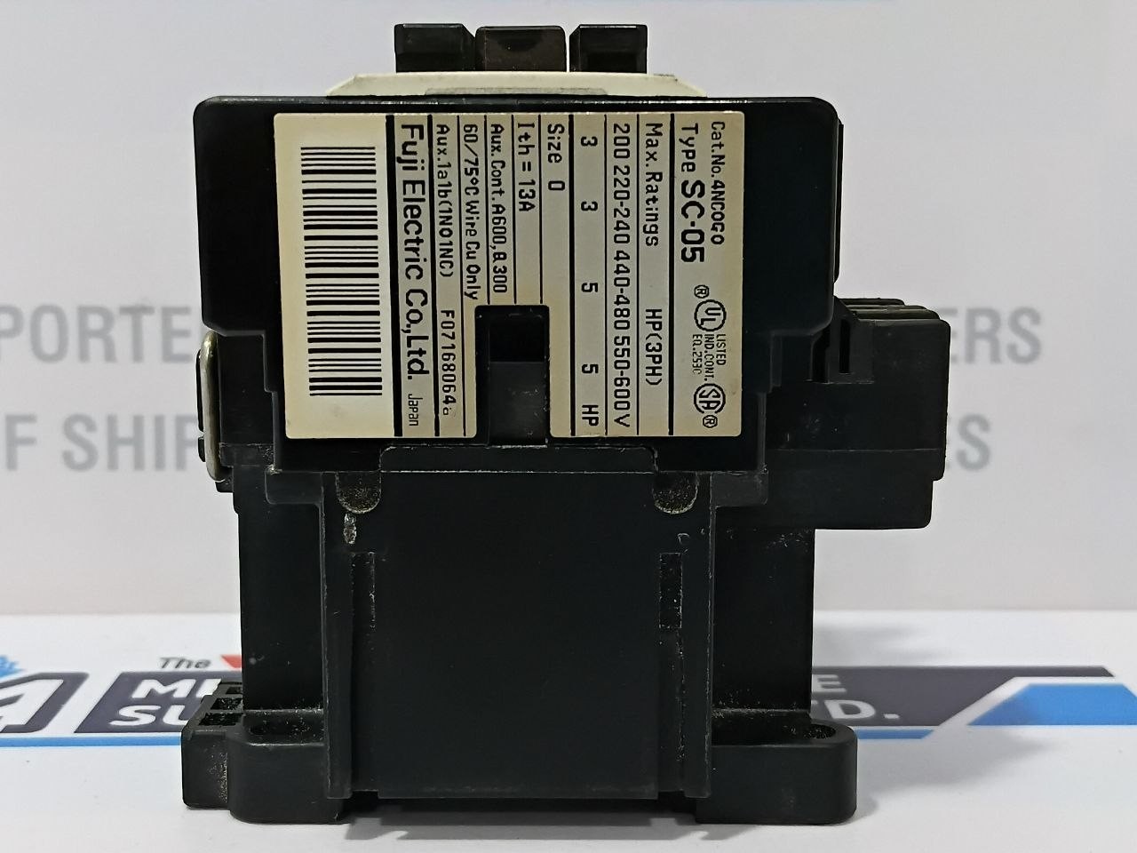 Fuji Electric SC-05 Contactor Coil Voltage 100V 50Hz 100-110V 60Hz