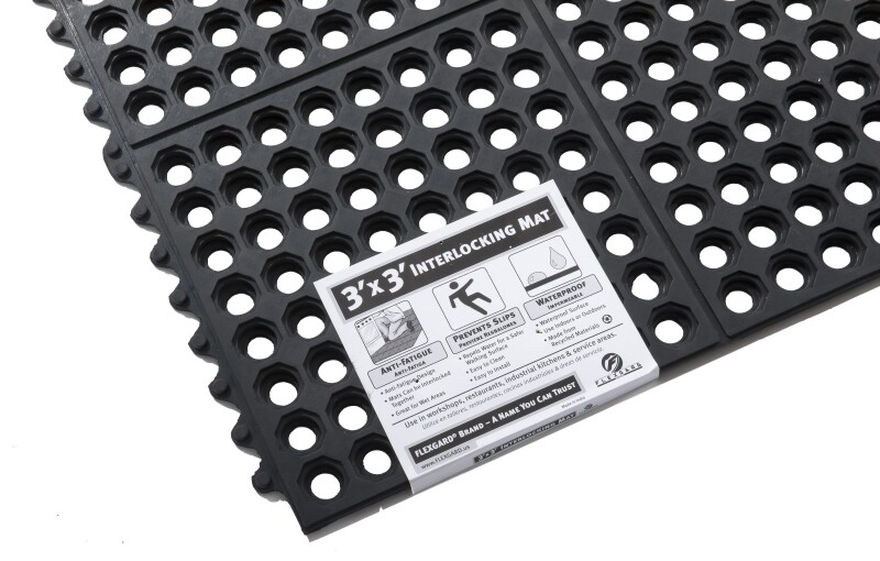 Floor Mat, 3 ft L, 3 ft W, Square – QRRI IM120-33ILS-EC