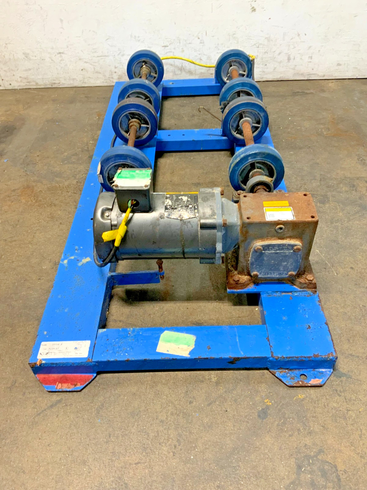 Morse 1-5154-3 MDL Stationary Barrel Drum Roller Tumbler Mixer 55 Gal 1-Phase