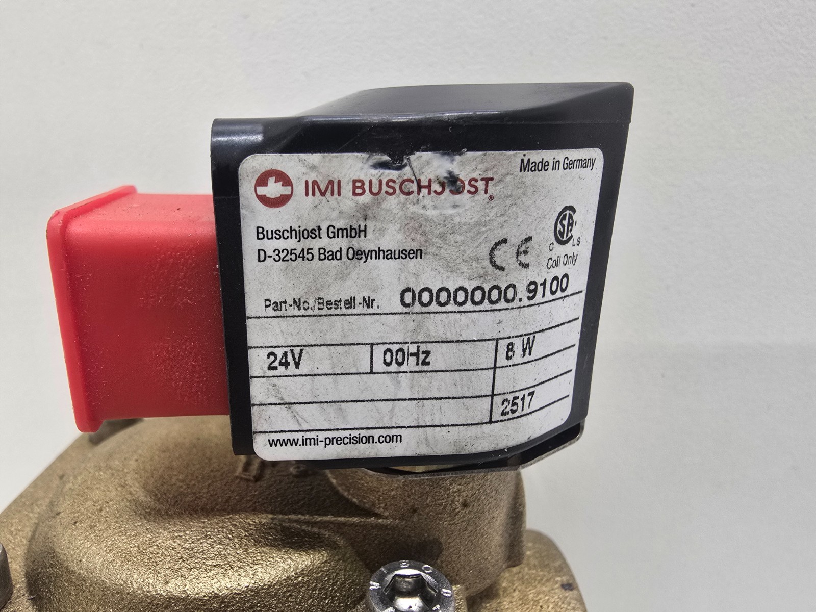 NEW OLD STOCK! NORGREN IMI BUSCHJOST SOLENOID VALVE 0000000.9100 8241300.9100