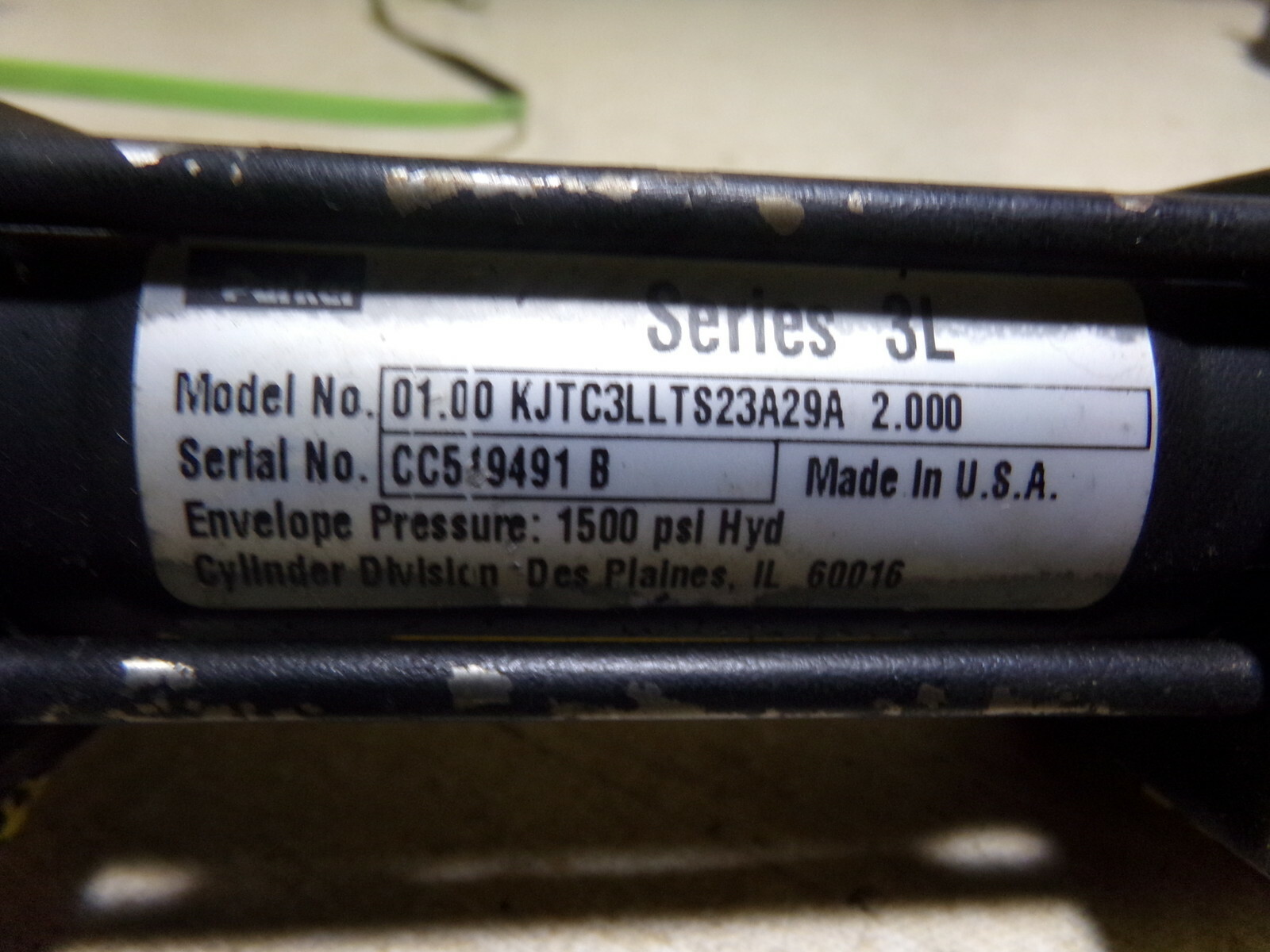 Parker KJTC3LLTS23A29A Air Pneumatic Cylinder 01.00 2.000 *FREE SHIPPING*