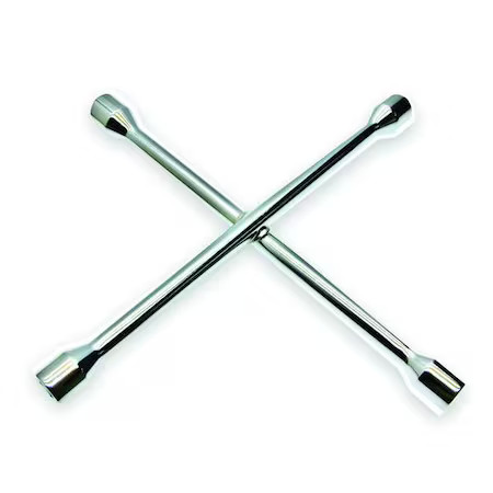 Westward 2Hla8 Lug Nut Wrench, 4 Way, L 14 In