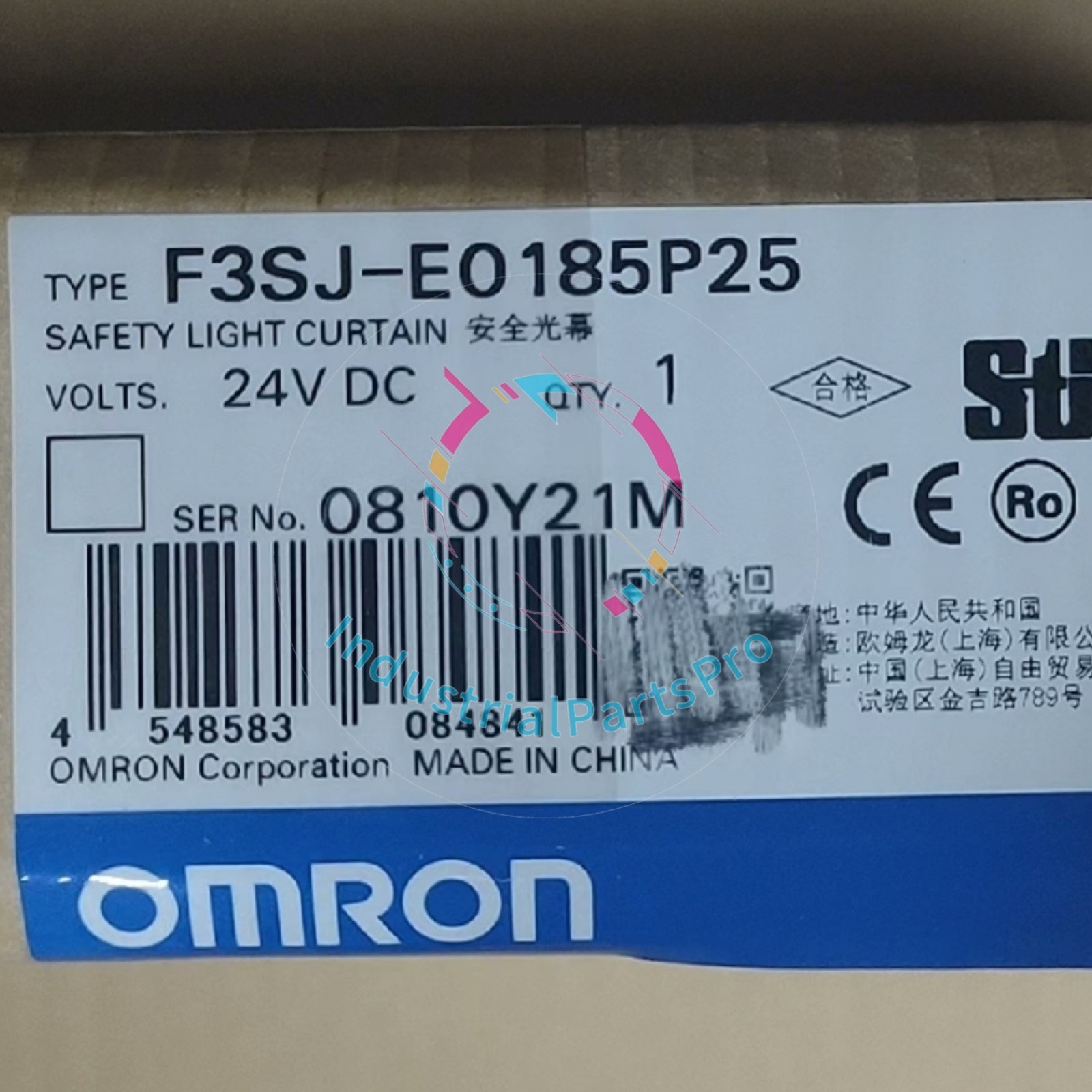 1PCS Omron F3SJ-E0185P25 New in box Safety Light Curtain F3SJE0185P25