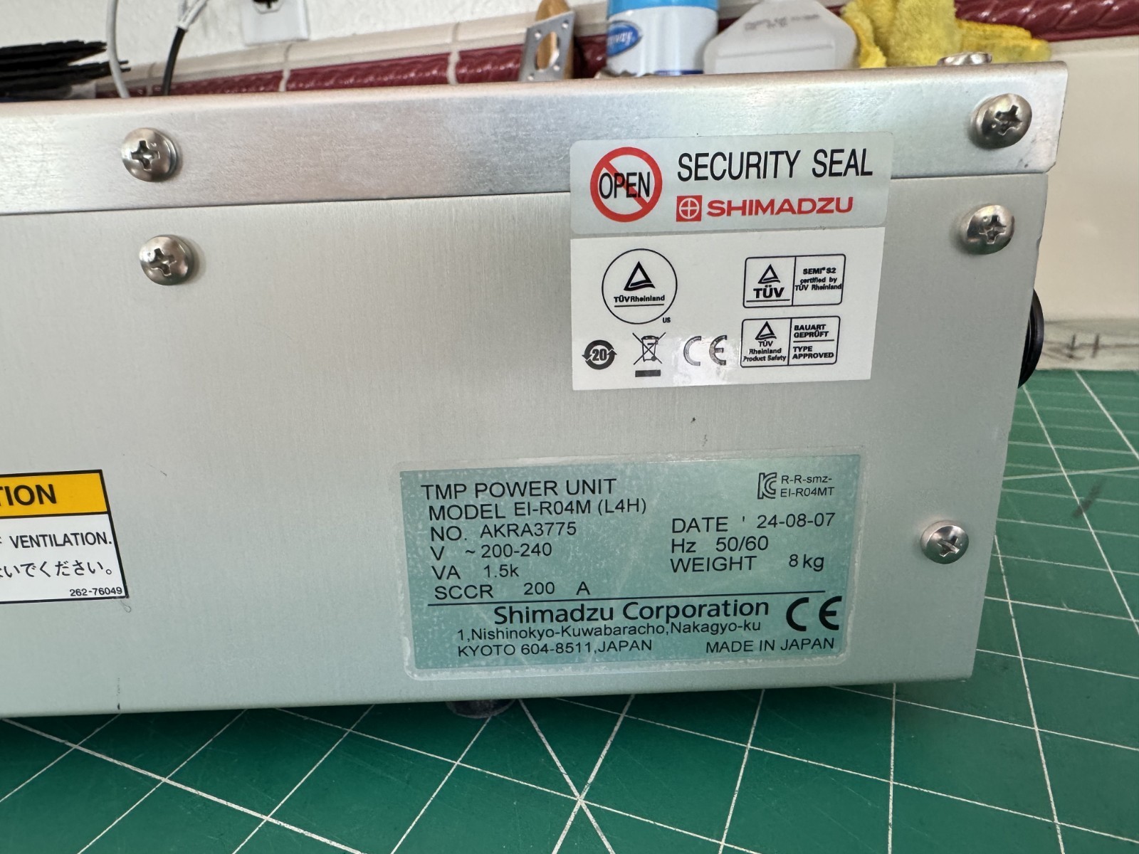Shimadzu Corporation UNIT EI-R04M BENT SEE PICS