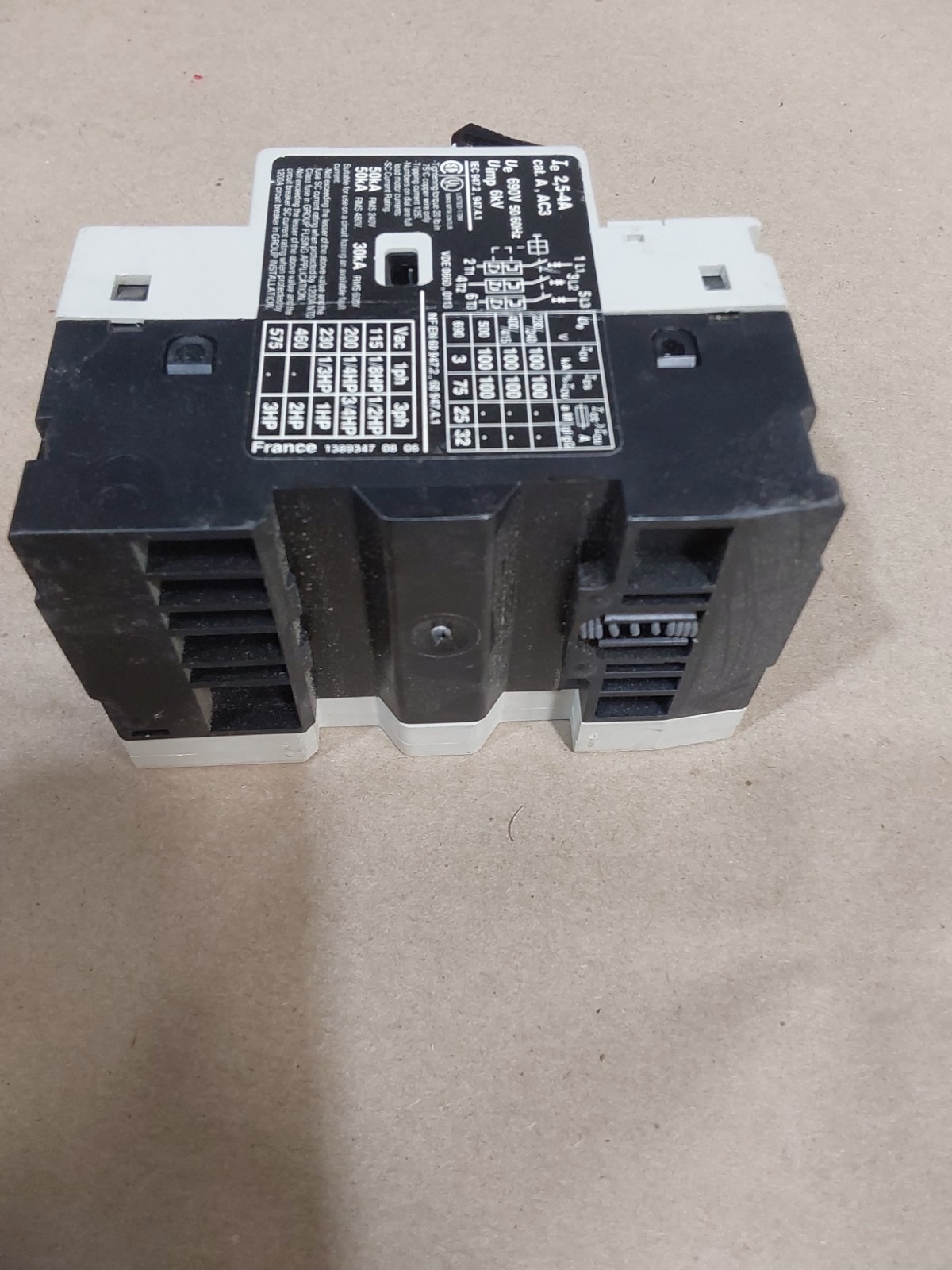 TELEMECANIQUE GV2-M08 CONTACTOR BREAKER W GV2-AN11