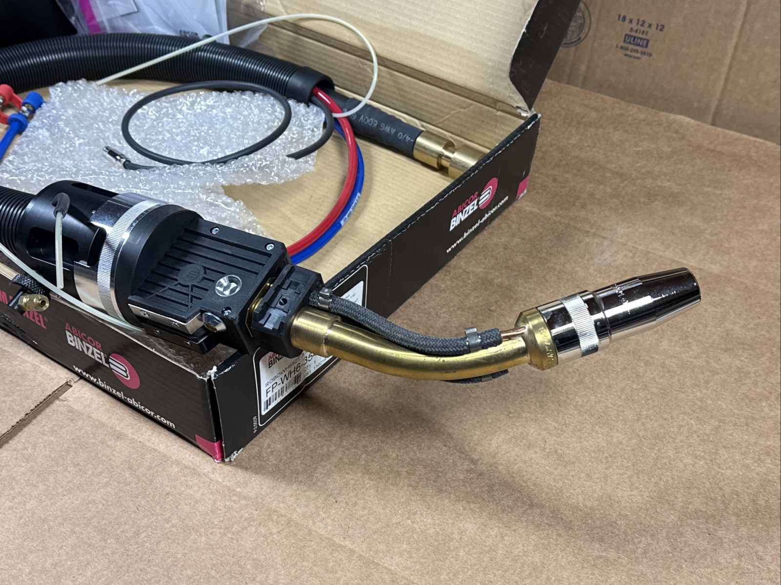 NEW Abicor Binzel FP-WH6-3545LX-H MIG / MAG Torch ROBOWH652T 45D WB2 FANUC 120IC