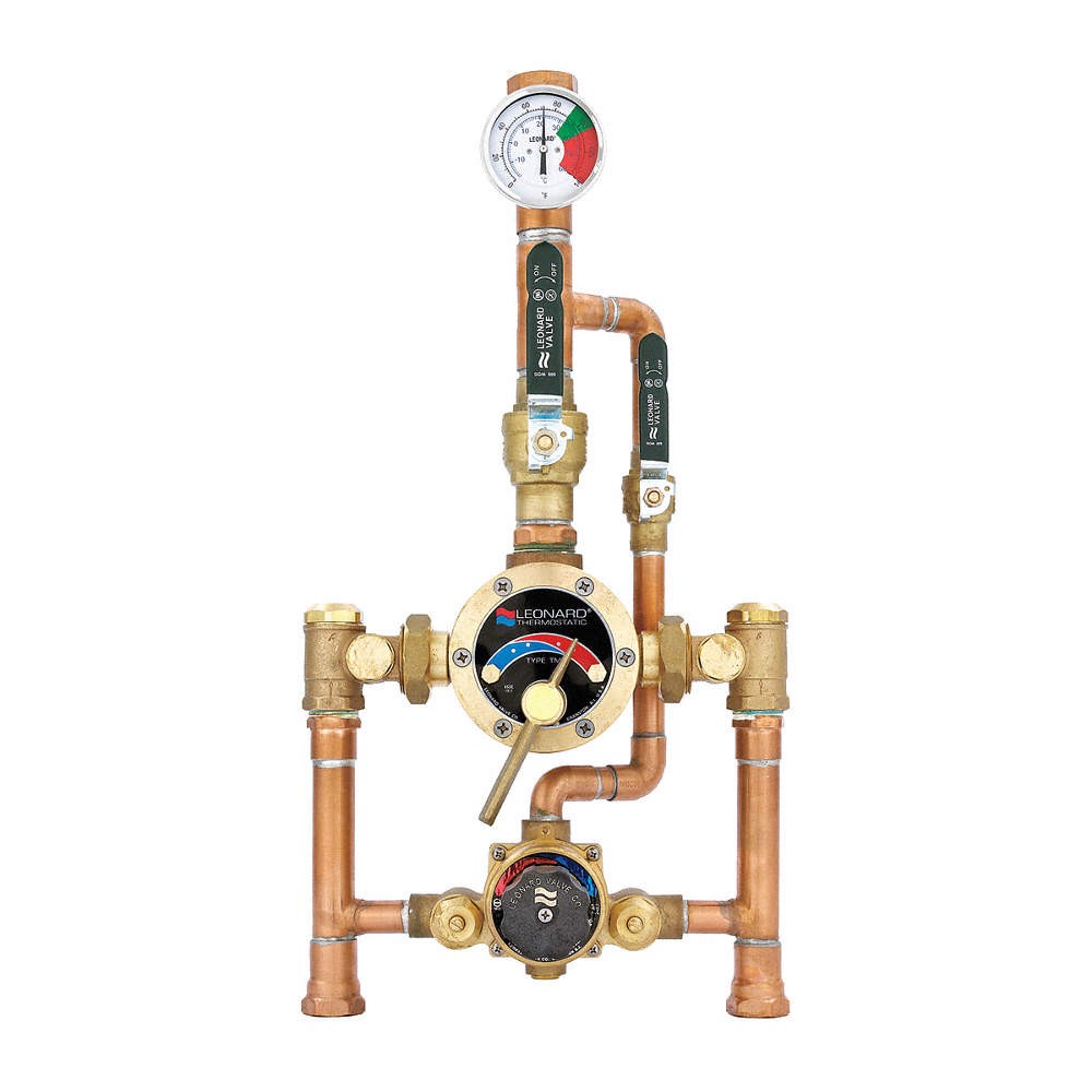 LEONARD VALVE TM-820B-LF-DT-RF Mixing Valve,Lead Free Bronze 29JA81
