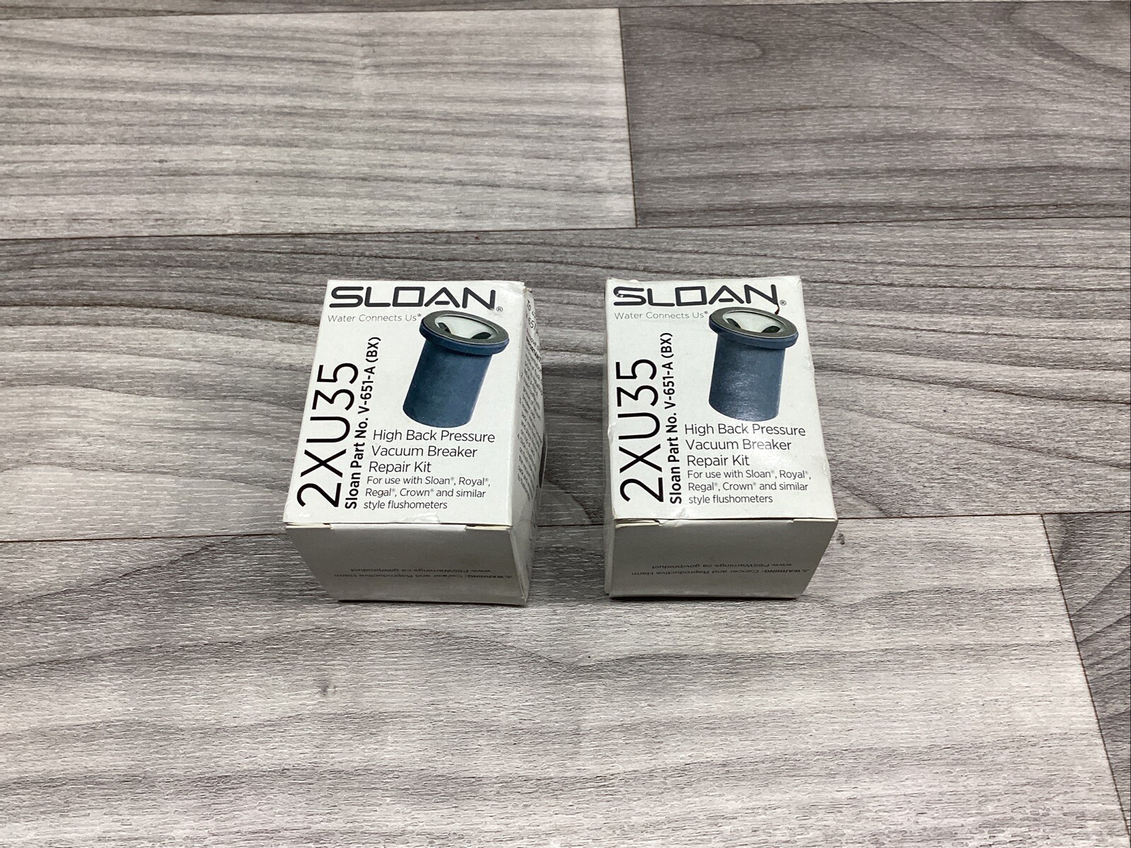 LOT OF 2 NEW Sloan 2XU35 High Back Pressure Vacuum Breaker Repair Kit #802F255