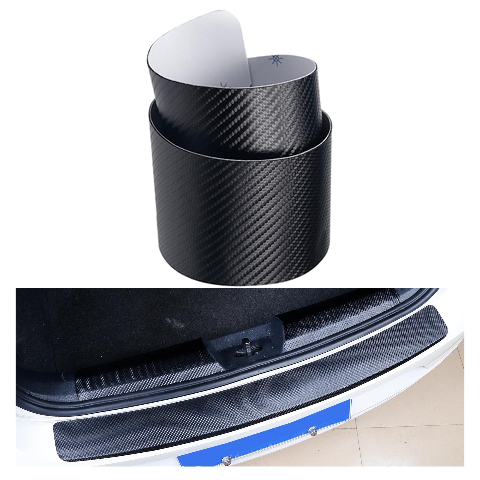 42 Inch Carbon Fiber Bumper Protector Trunk Guard Heavy Duty Anti Scratch SUV Tr