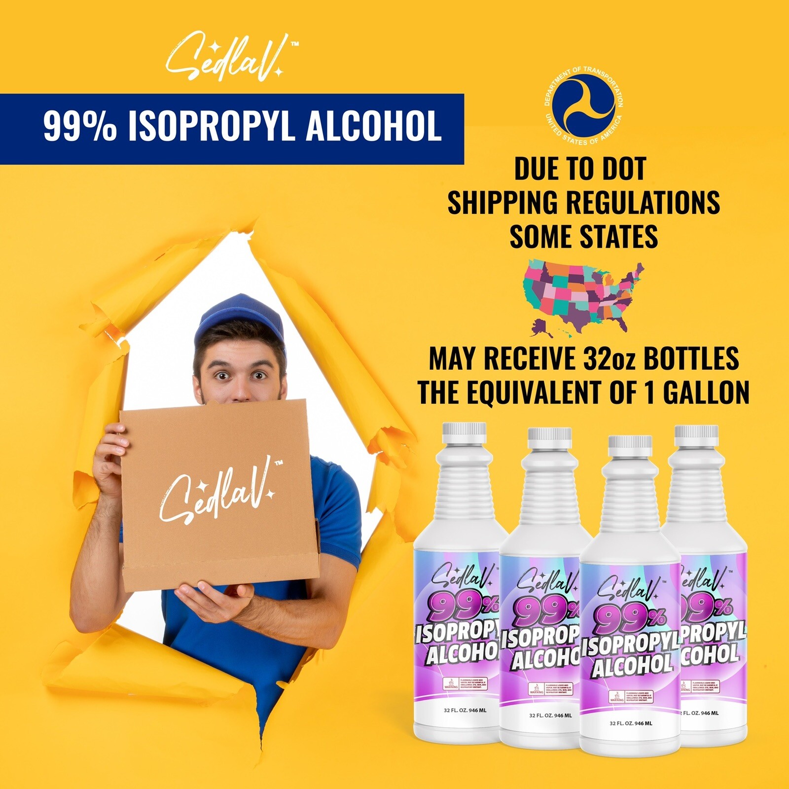 ISOPROPYL ALCOHOL 99% 3 GALLONS 100% PURE