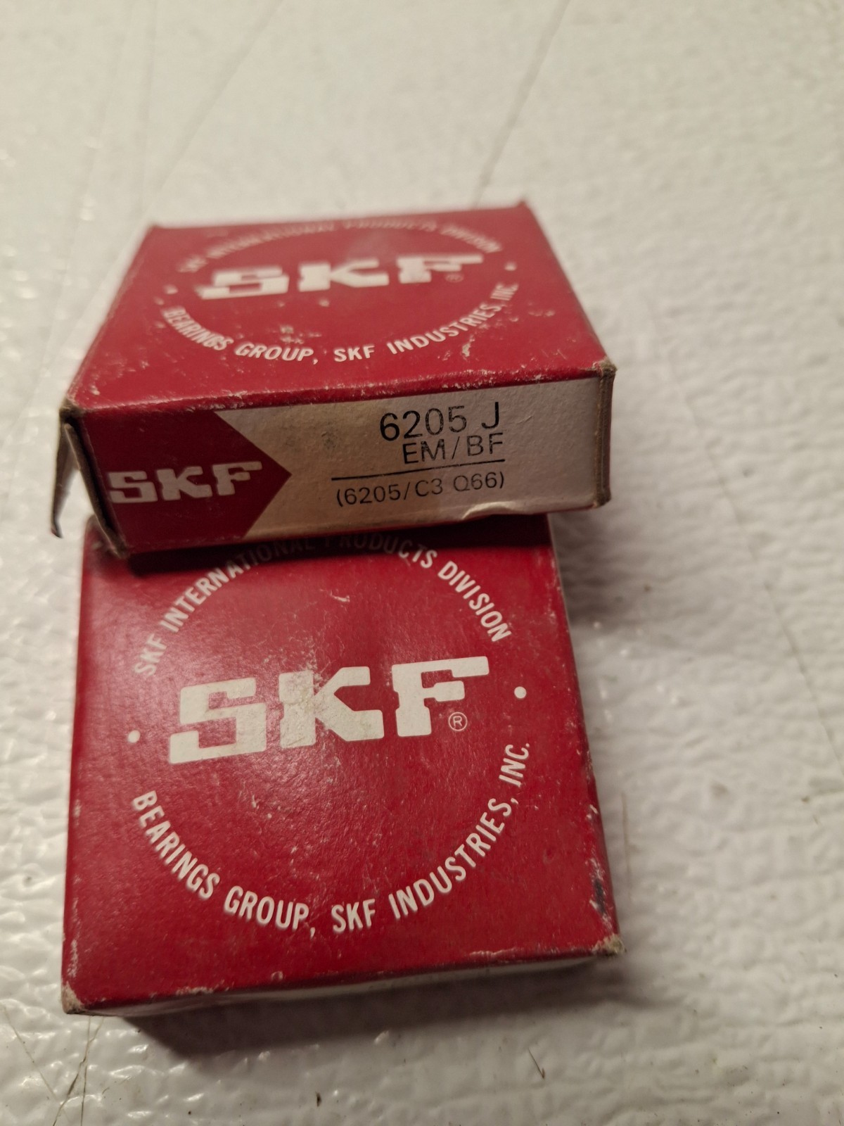Vintage SKF Bearings (2) 6205 J