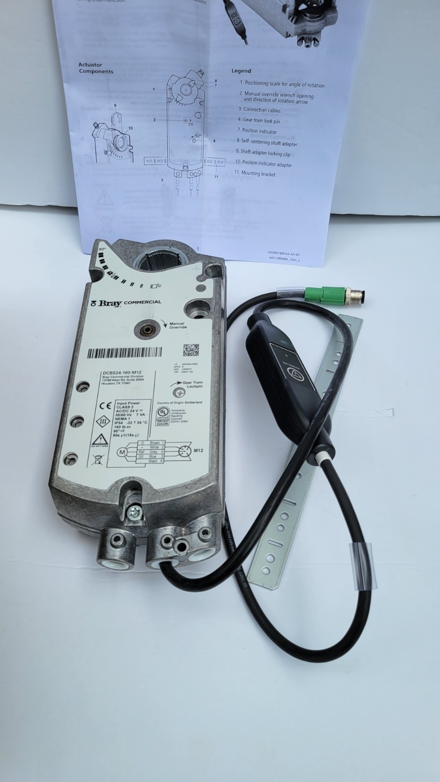 Bray DCBS24-160-M12 24V SPRING RETURN ACTUATOR NEW Actuator