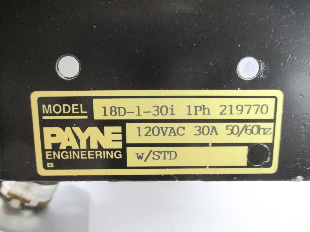 PAYNE ENGINEERING 18D-1-30I 120VAC 30A UNMP