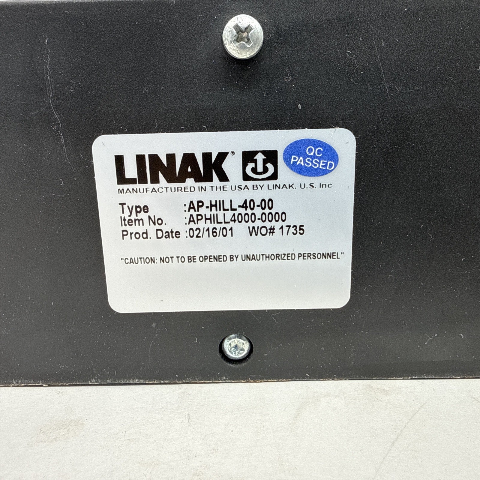 Linak Control Box APHILL4000-0000 (AP-HILL-40-00) for beds Joern / Invacare
