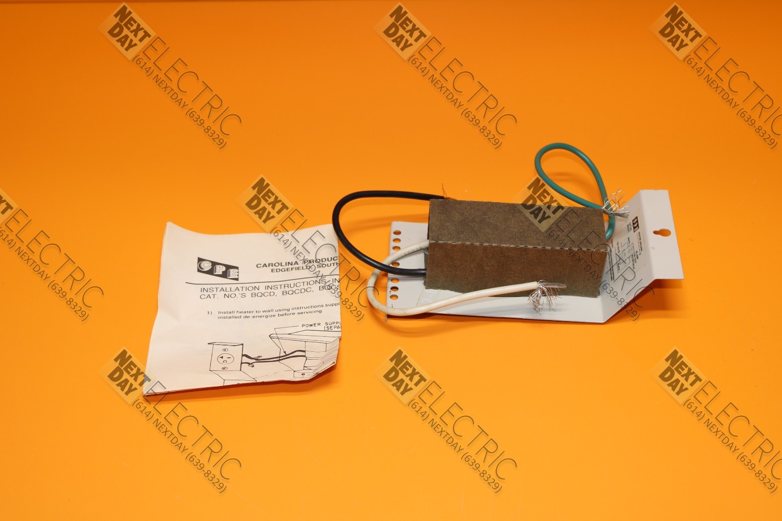 Carolina Production Enterprises, BQCDC, Duplex Receptacle Plug 110v 120v Heater