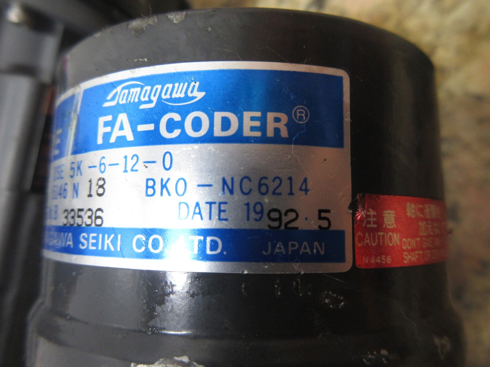 MITSUBISHI AC SERVO MOTOR HA33C-S FA-CODER TS 5146N 18 BKO-NC6214 EACH 1