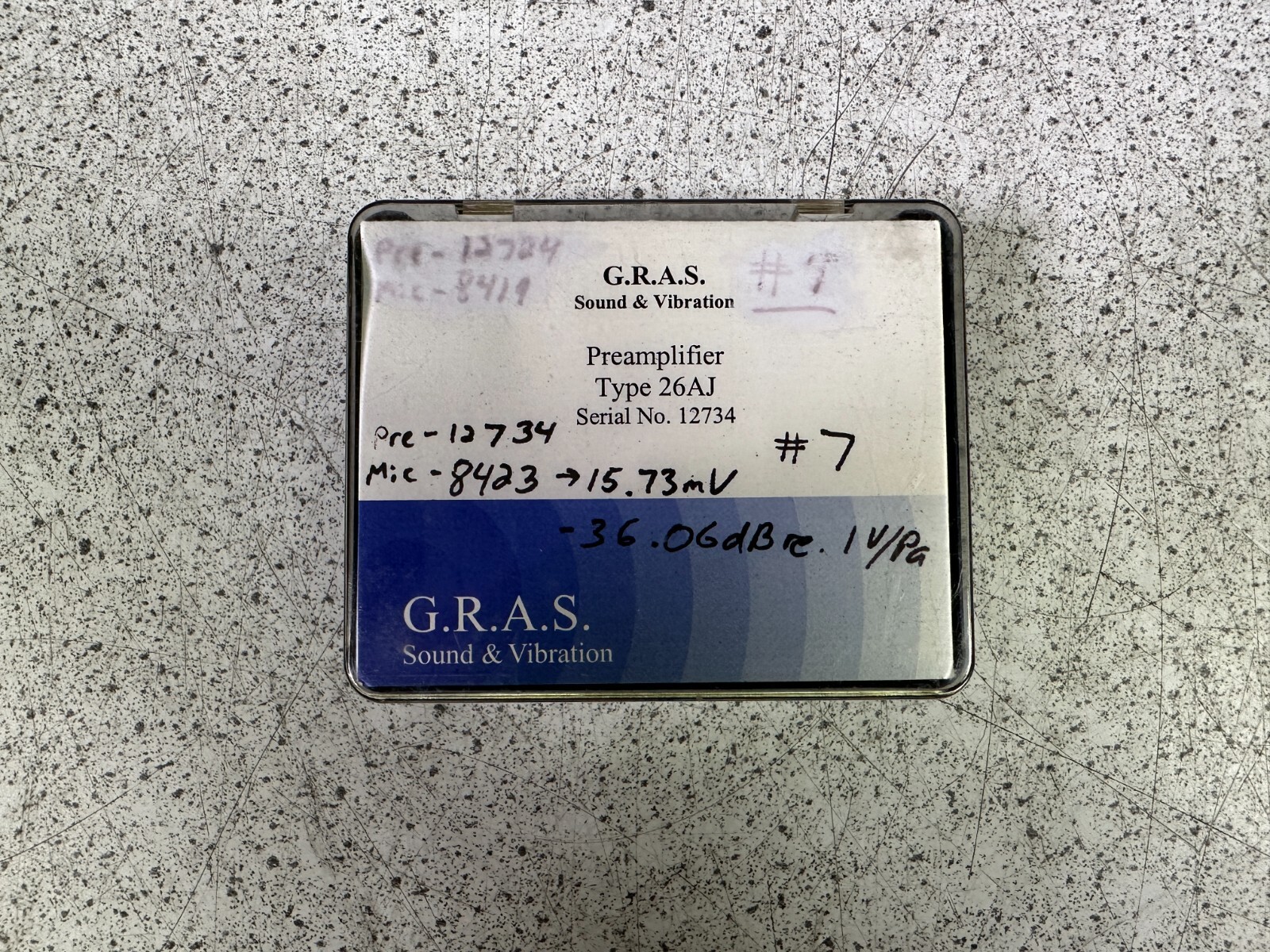G.R.A.S. Sound & Vibration Pre Amplifier Type 26AJ