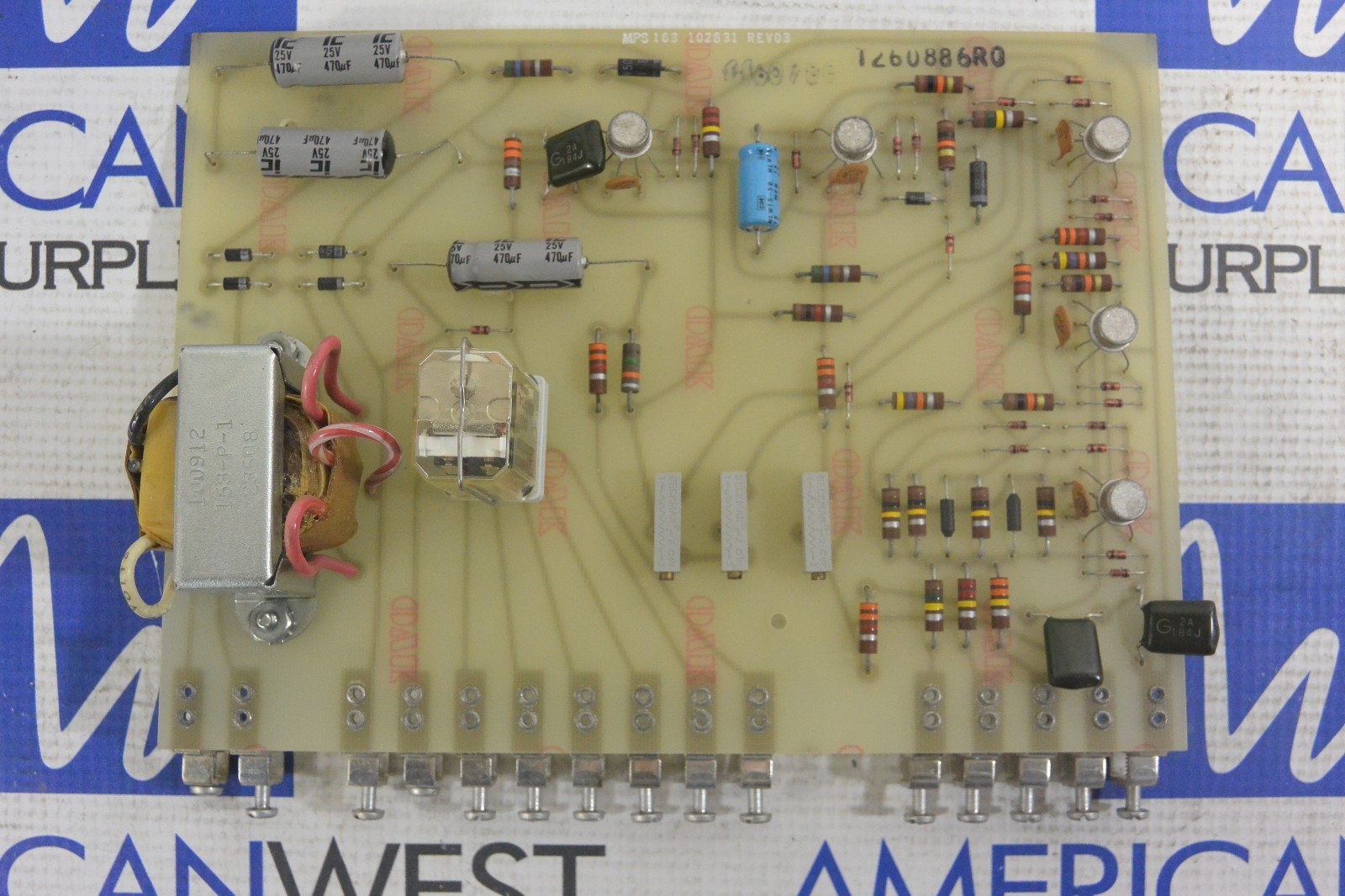 Printed Circuit Board 11S1-88-01 MPS 163 102831 rev 03 Used