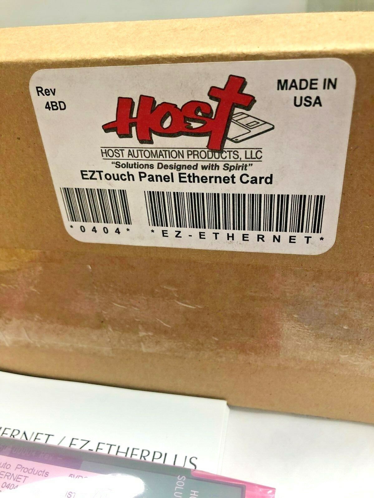 HOST AUTOMATION PRODUCTS EZ-ETHERNET-4B REV.4BE NSFB