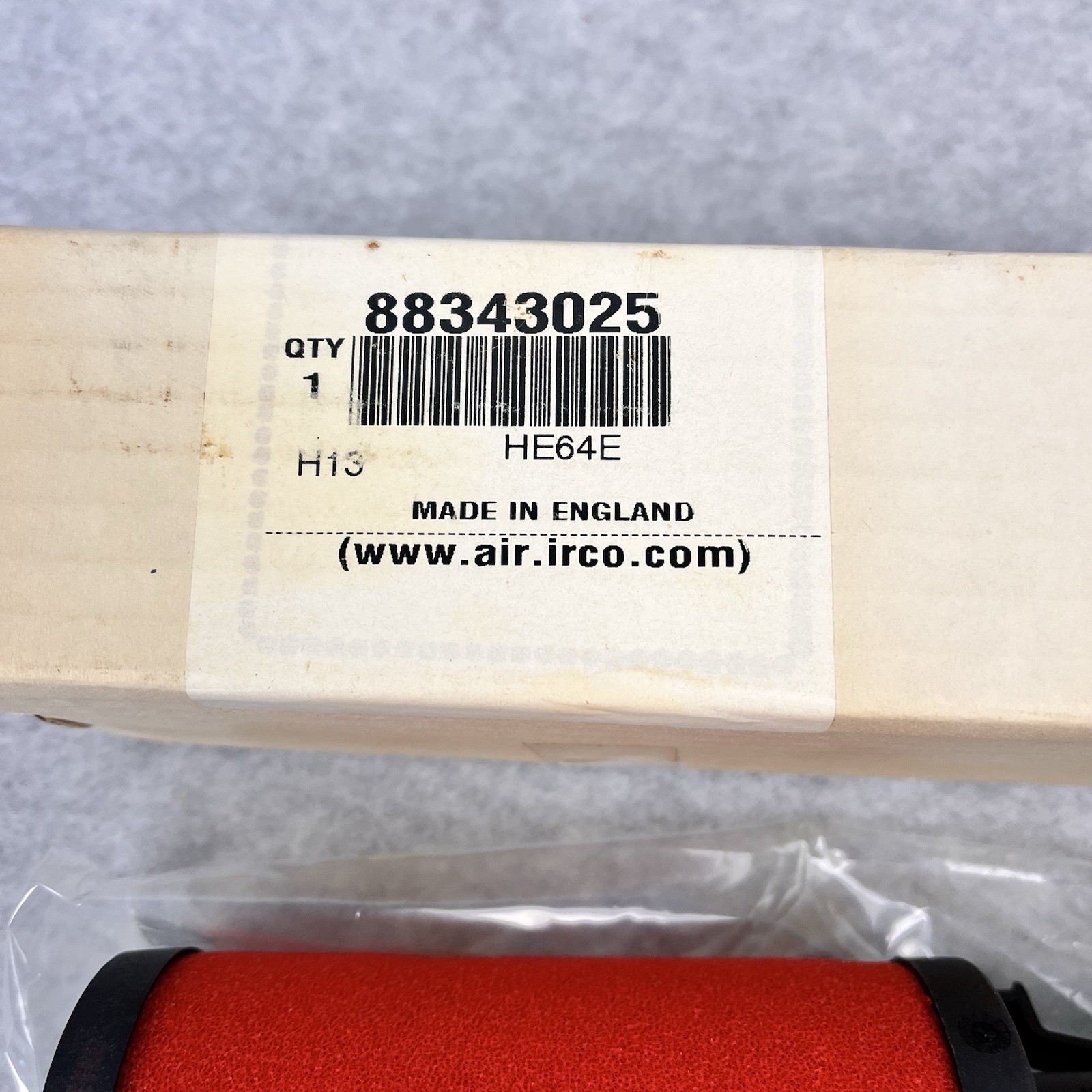 OEM Ingersoll Rand #88343025 HE64E Replacement Filter England New Old Stock