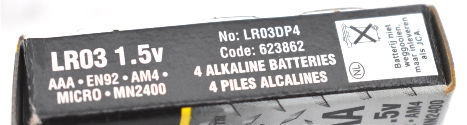 ENERGIZER INDUSTRIAL LR03DP4 AAA ALKALINE BATTERIES (LOT OF 5)