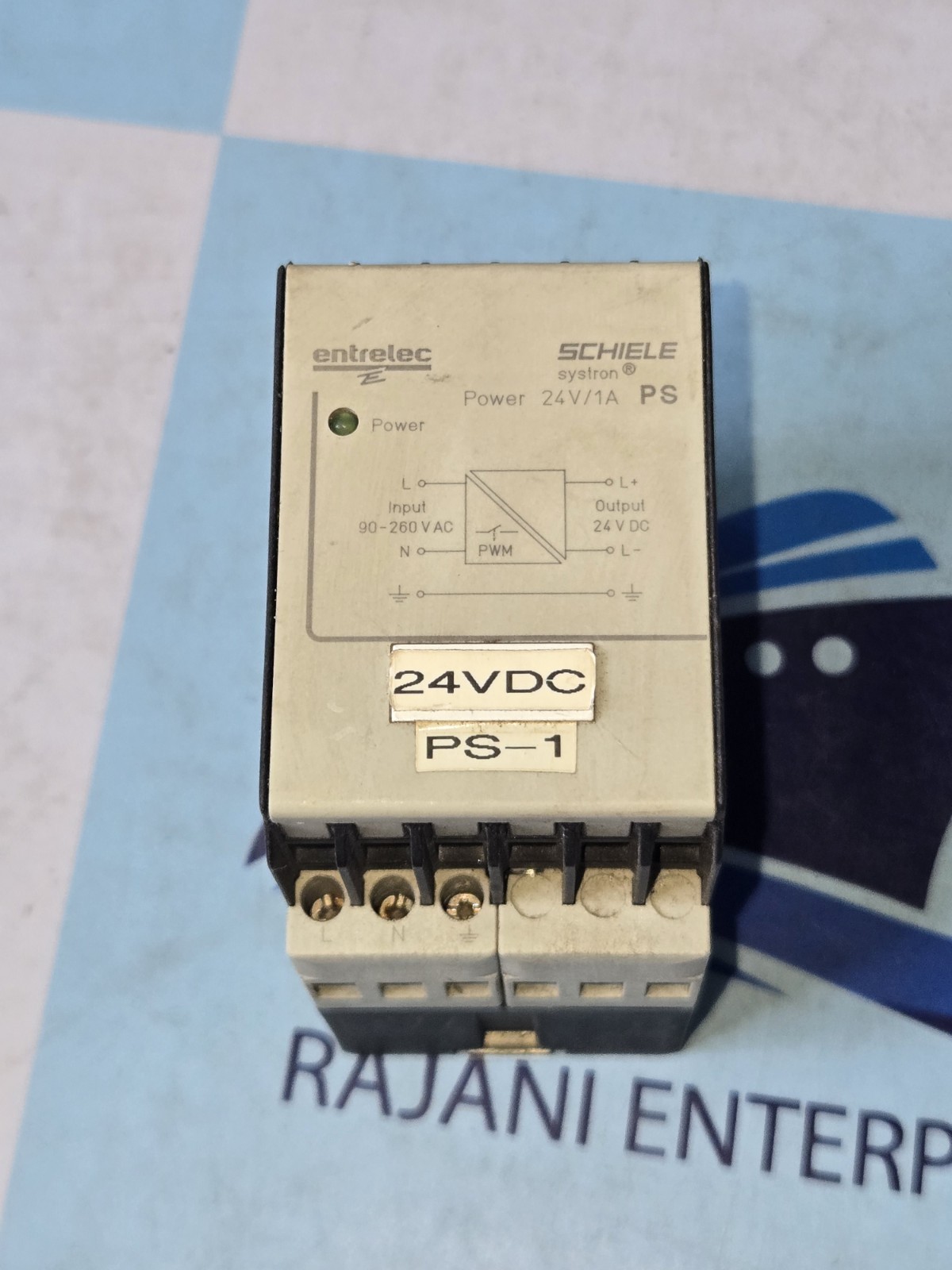 Entrelec Schiele Systron Power Supply Input 90-260VAC Output 24VDC 1A