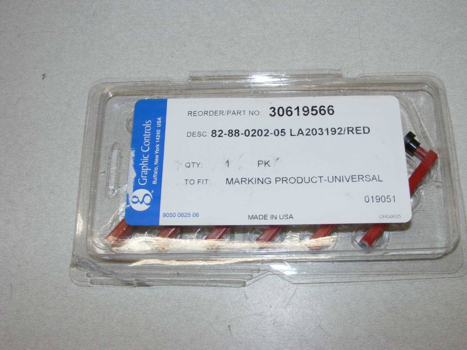 Graphic Controls 82-88-0202-05 Red Pen – 6 Pack (a43)