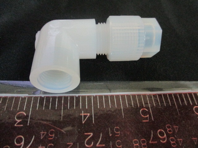 ENTEGRIS-FLUOROWARE FE6-4GN-1 FITTING, FEMALE ELBOW QUIKGRIP FE6-4GN-1