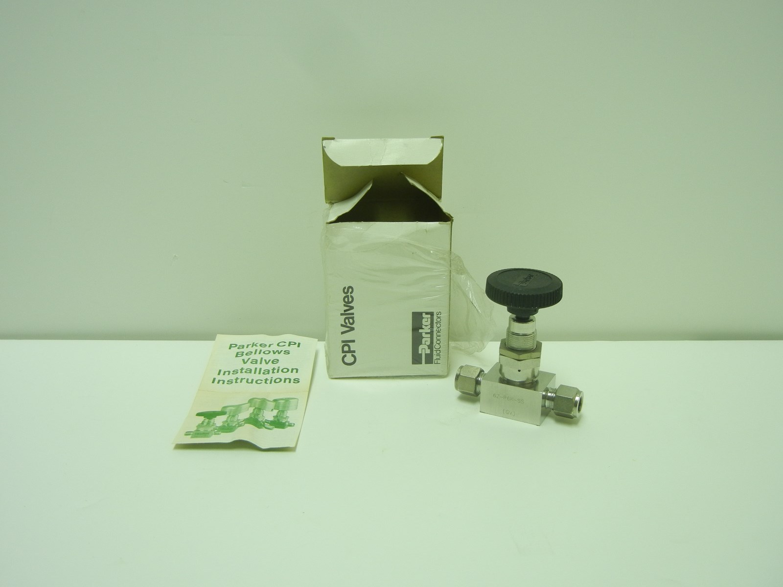 PARKER 6Z-P6K-SS NEW CPI BELLOWS VALVE 6ZP6KSS