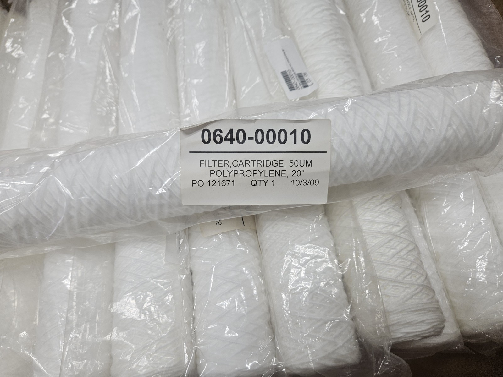 2.5 x 20 Filter Cartridge DOE Spun PP Filter 50 Micron (Qty 52)