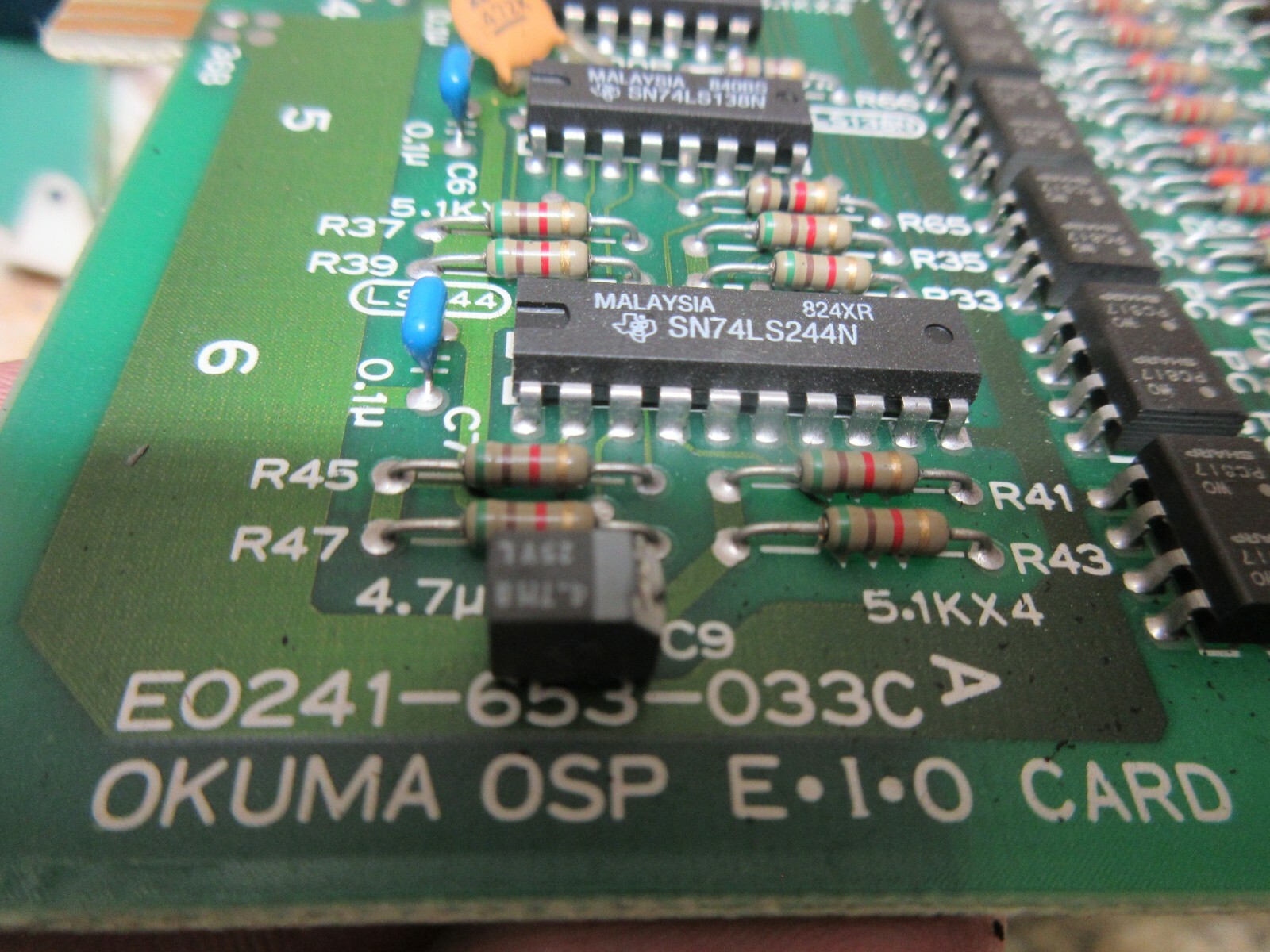 OKUMA MC-4VB CNC VERTICAL MILL BOARD E0241-653-033C EI0 CARD LOT OF 3 PIECES