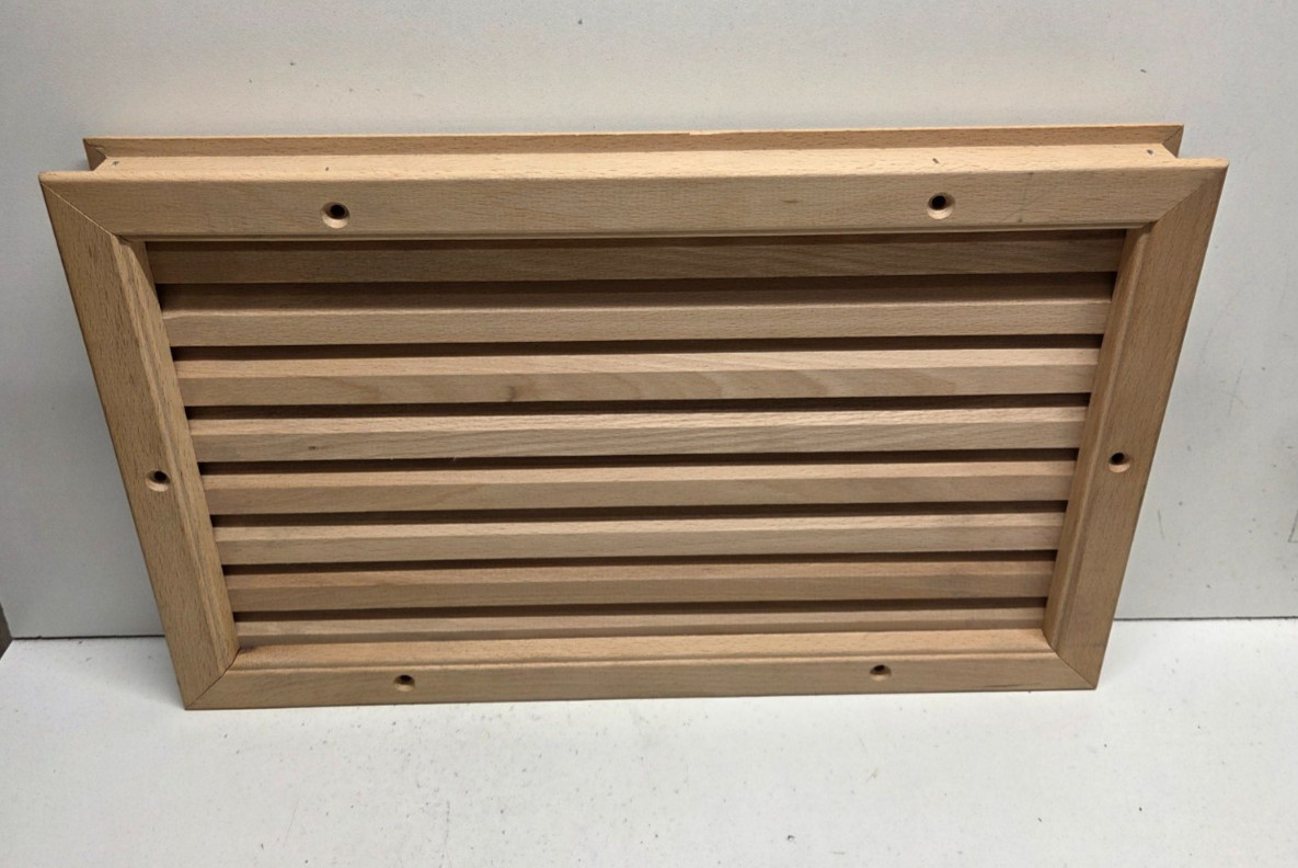 NEW! BASSWOOD DOOR LOUVER 12X8 FITS DOOR 1-3/8″ THICK 0352095/TM1400