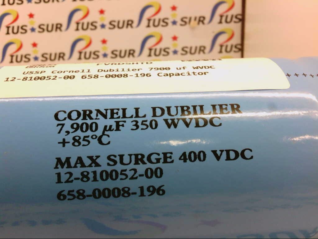USSP Cornell Dubilier 7900 uf WVDC 12-810052-00 658-0008-196 Capacitor