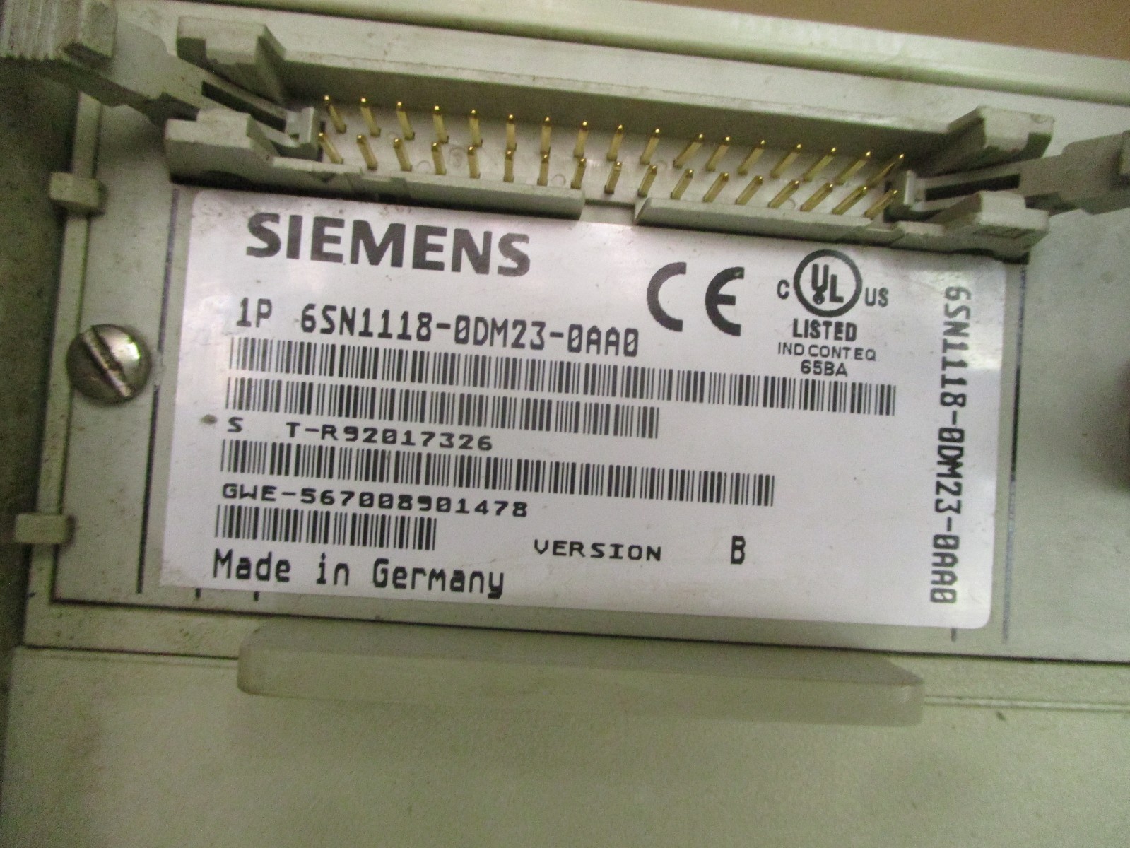Siemens 6SN1123-1AA00-0DA1 Simodrive LT-MODULE INT.80A Version E 52877HM