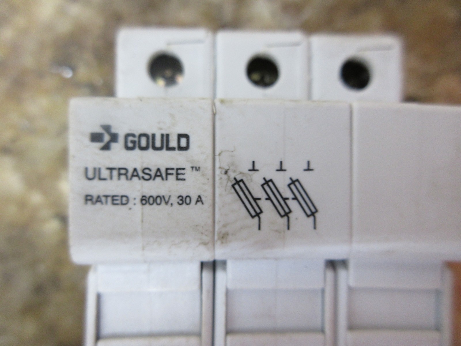 1998 HARDINGE COBRA LC-65 GOULD USM3 ULTRASAFE FUSE HOLDER LOT OF 6 PIECES