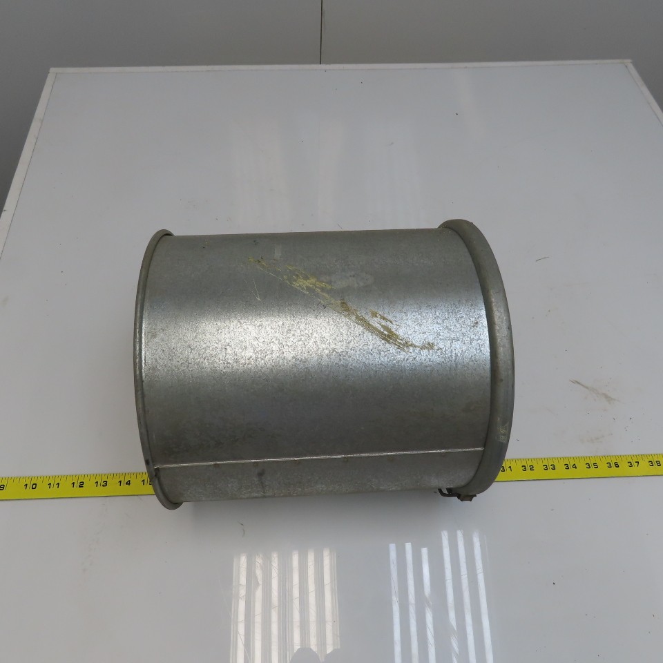 Quick-Clamp Rolled Edge Duct Nipple 10″ Dia x 11″ Galvanized Steel W/Clamp