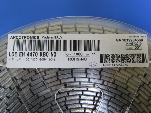 ARCOTRONICS/KEMET LDEEH4470KB0N0 Qty of 12 per Lot ARCOTRONICS/KEMET LDEEH4470