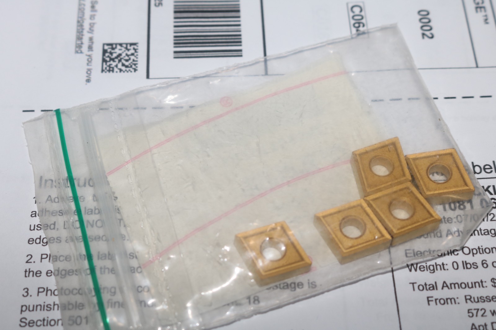 (5) NOS Kennametal carbide turning inserts PN CNMP-431 KC810