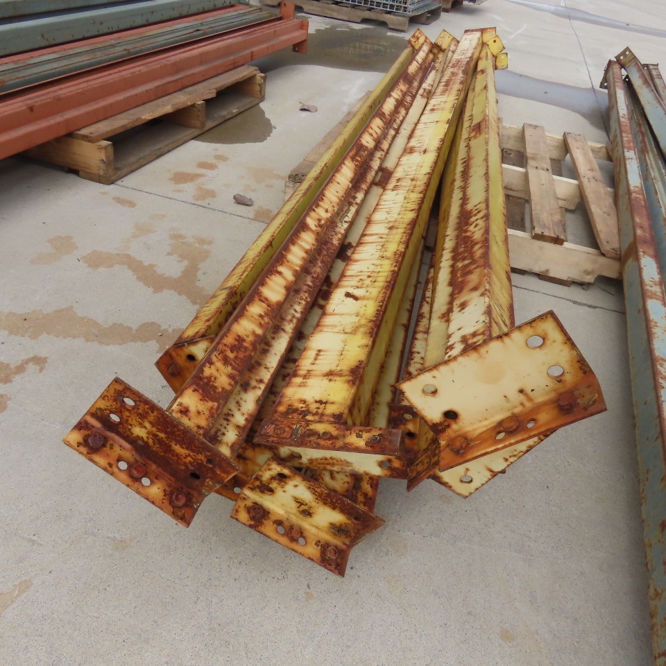 42″ Shaved Pin/Teardrop Warehouse Pallet Racking Beam Upright Decking 12-Section