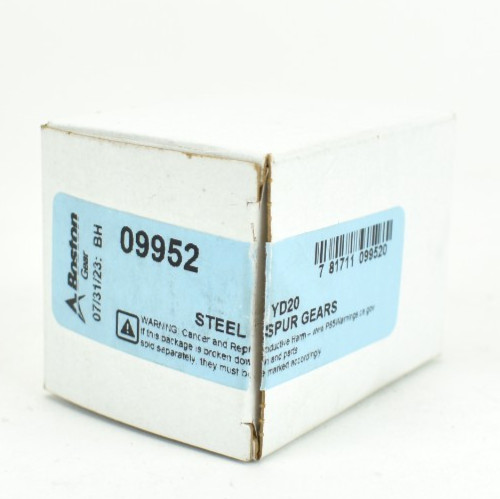Boston Gear YD20 Spur Gear 20DP Steel 20 Teeth 3/4″ Bore P/N 09952