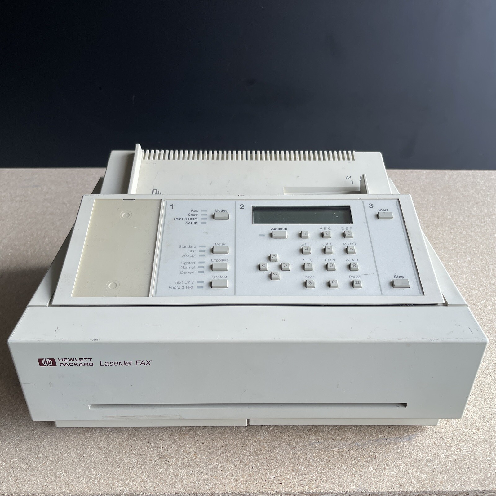 Hewlett Packard C1740A HP LaserJet FAX Vintage Machine, Power On