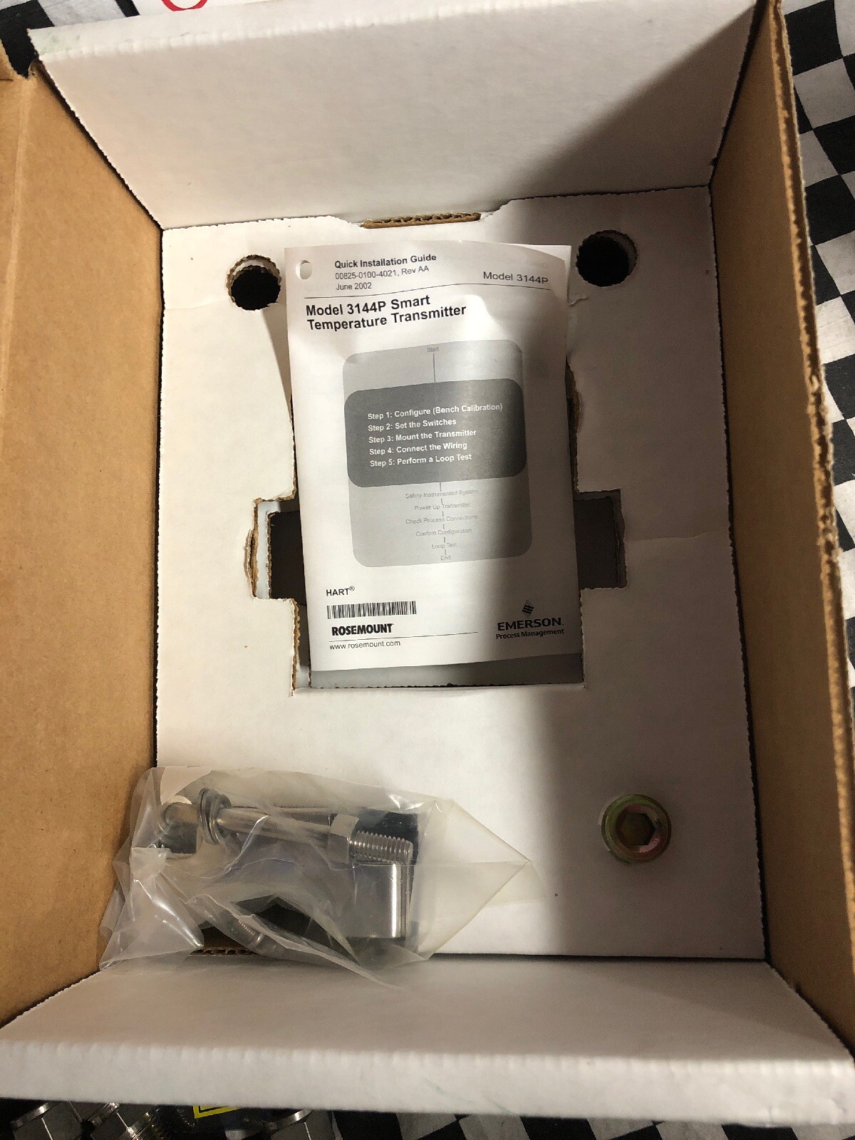 ROSEMOUNT Temperature Transmitter 3144P, 3144P-D1A1E5B4M5, 3144PD1A1E5B4M5