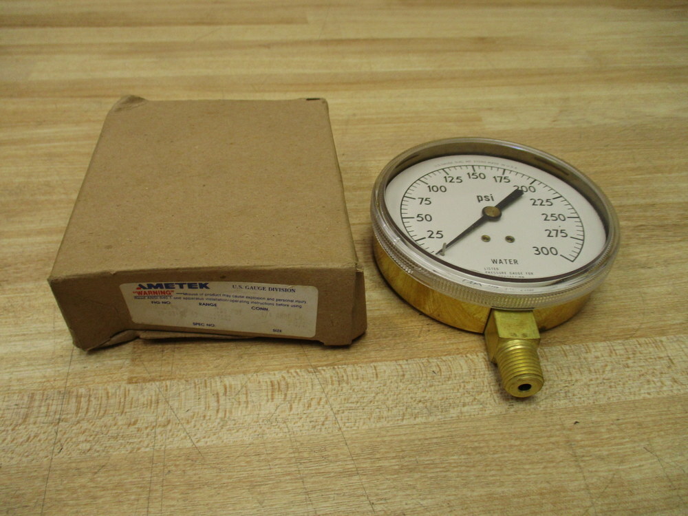 Ametek P-1590 Water Pressure Gauge P1590