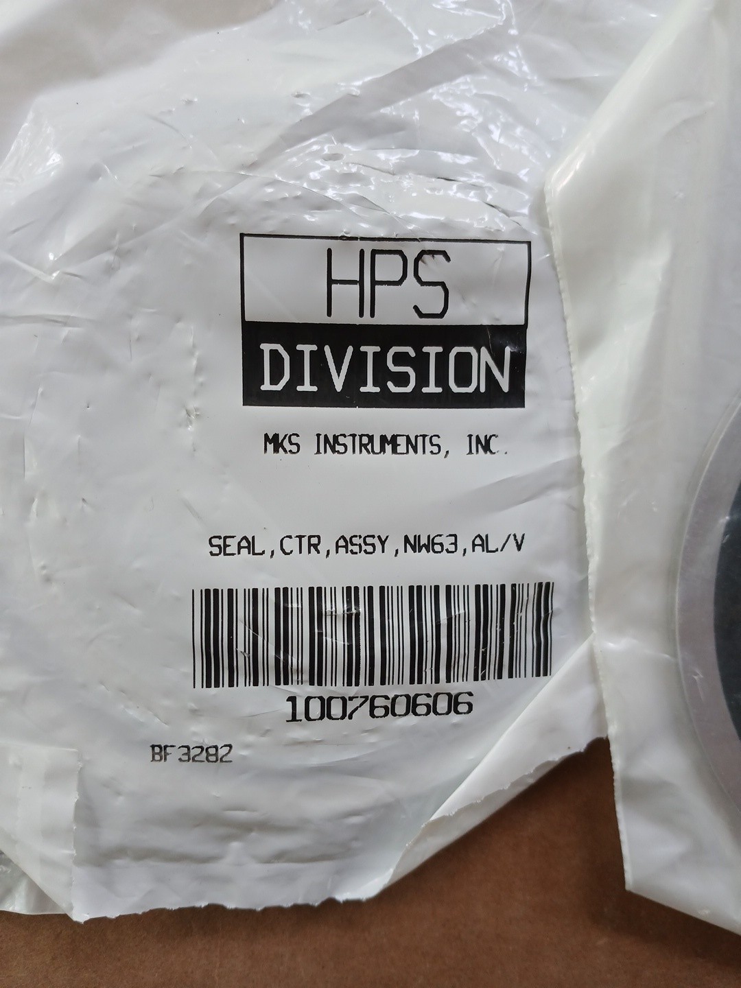 Lot of 3 MKS HPS 100760606 Varian 28-200438-00 Vacuum Centering Ring NW63 Seal